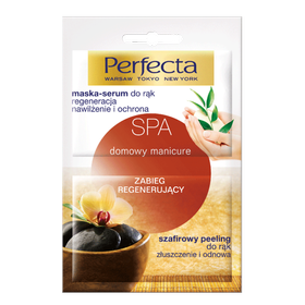 Perfecta SPA Domowy manicure zabieg szafirowy peeling do rąk + maska/serum 12ml