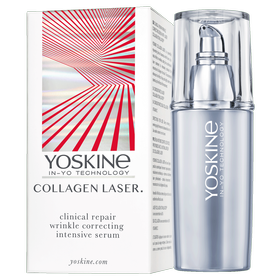 Yoskine Collagen Laser Face serum for deep wrinkles with a laser collagen stimulator