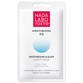 Hada Labo Tokyo Moisturizing Silnie nawilżająca i rozświetlająca maska na tkaninie