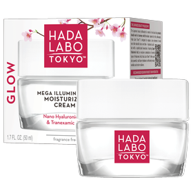 Hada Labo Tokyo Glow Skin Aufhellende, feuchtigkeitsspendende Gesichtscreme für Tag und Nacht