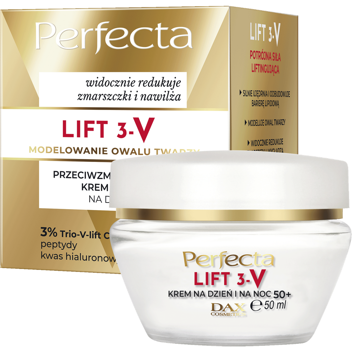 Perfecta Lift 3-V Przeciwzmarszczkowy krem liftingujący na dzień i na noc 50+