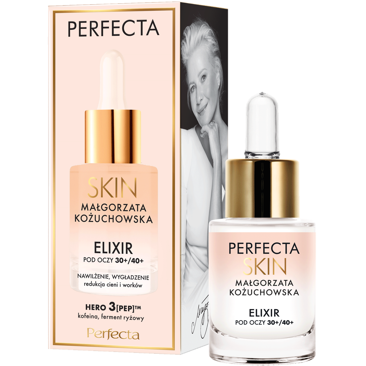 Perfecta Skin Małgorzata Kożuchowska Elixir nawilżająco-wygładzający pod oczy i na powieki 30+/40+