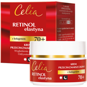 Celia Retinol & Elastyna Creme zur Hautpflege mit Kollagen für Tag und Nacht 70+