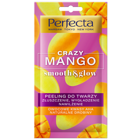 Perfecta peeling do twarzy CRAZY MANGO z kwasem migdałowym i kwasami AHA