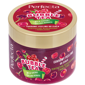 Perfecta Bubble Tea Cukrowy peeling do ciała Wild Cherry